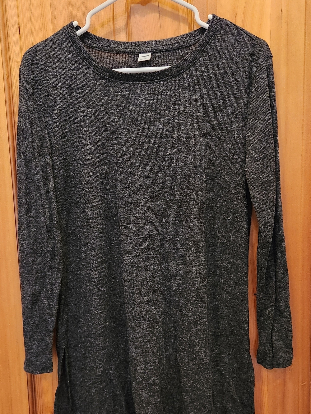 Old Navy Women's Long Sleeve Knit Top in Charcoal